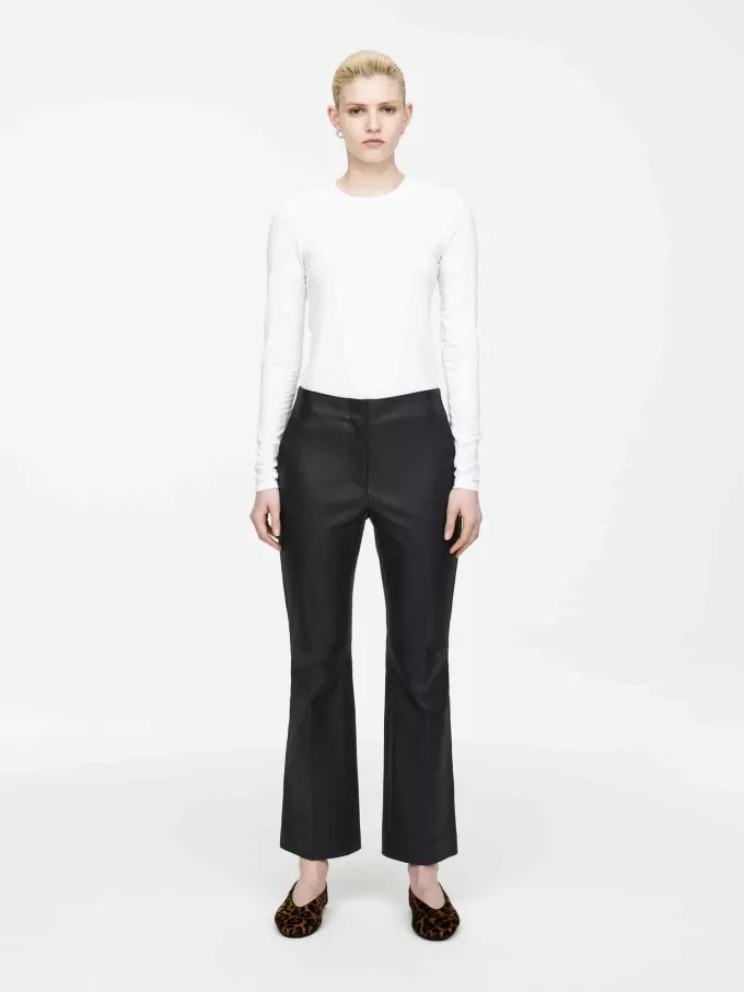 Kick-Flare Leather Trousers Kick-Flare Leather Trousers