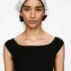 Knitted Off-Shoulder Top
