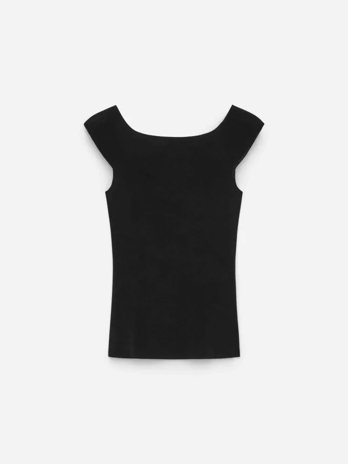 Knitted Off-Shoulder Top