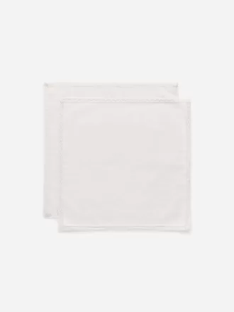 Lace-Edge Napkin Set of 2