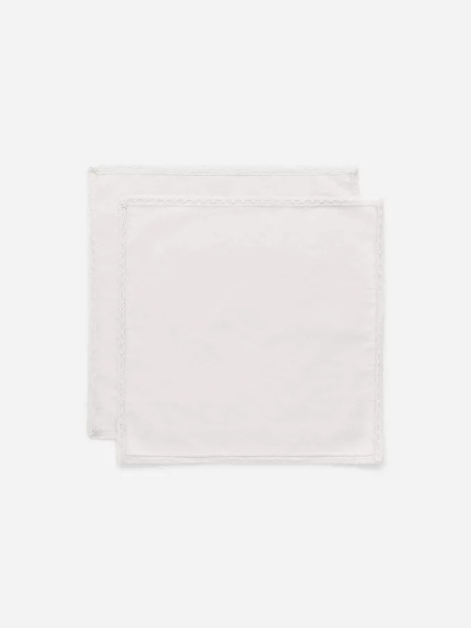 Lace-Edge Napkin Set of 2
