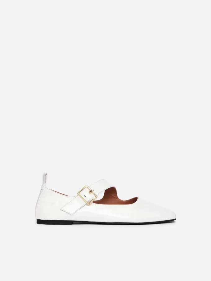 Lacquered Leather Ballet Flats Lacquered Leather Ballet Flats