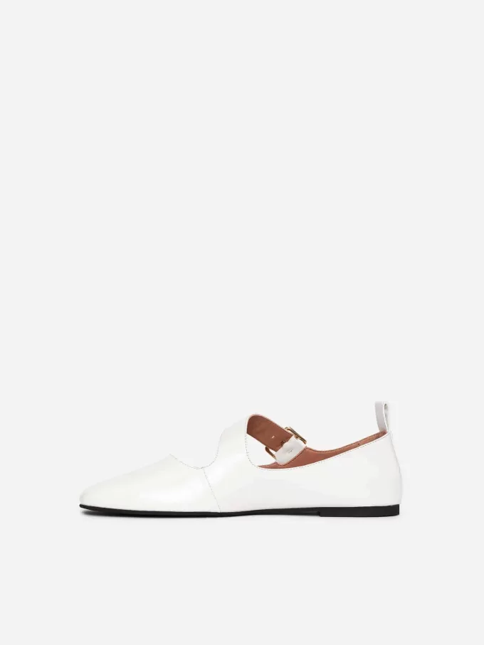 Lacquered Leather Ballet Flats Lacquered Leather Ballet Flats