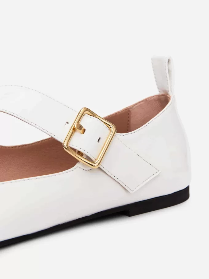 Lacquered Leather Ballet Flats Lacquered Leather Ballet Flats