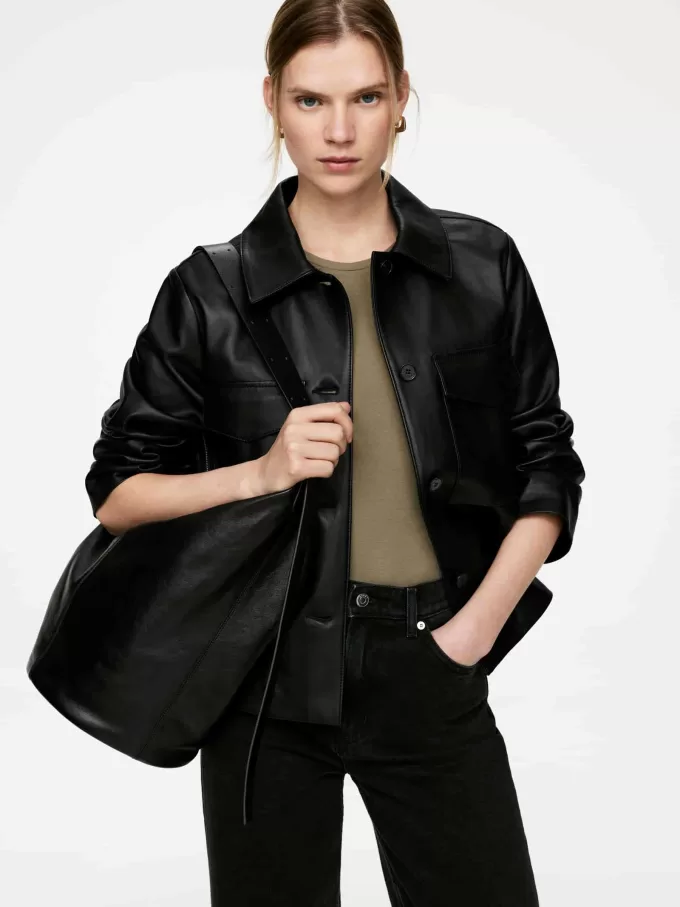 Large Leather Bucket Bag Large Leather Bucket Bag