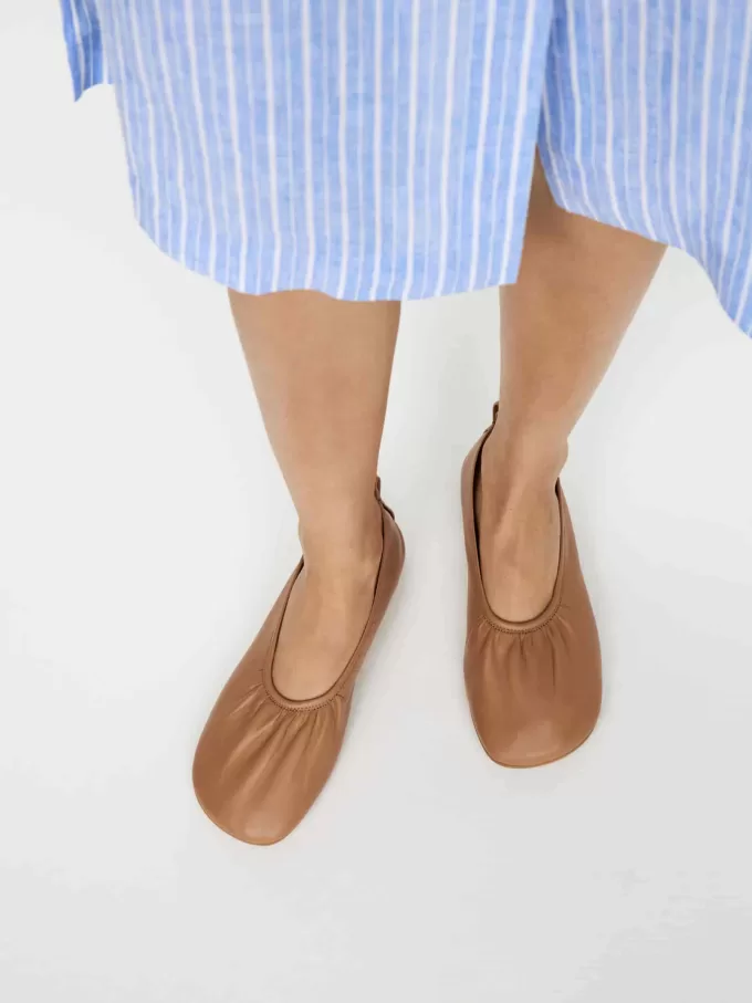 Leather Ballet Flats