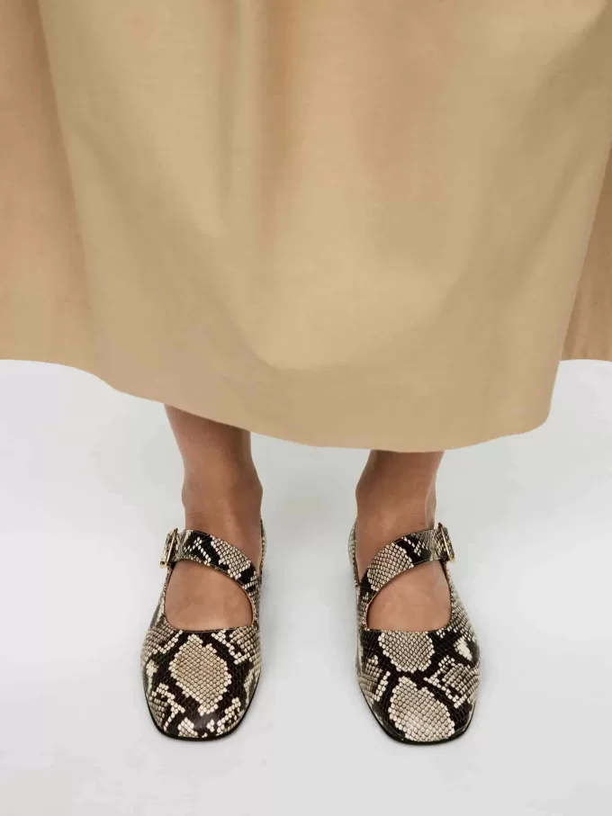 Leather Mary Jane Flats