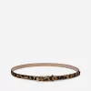 Leo-Print Leather Belt Leo-Print Leather Belt