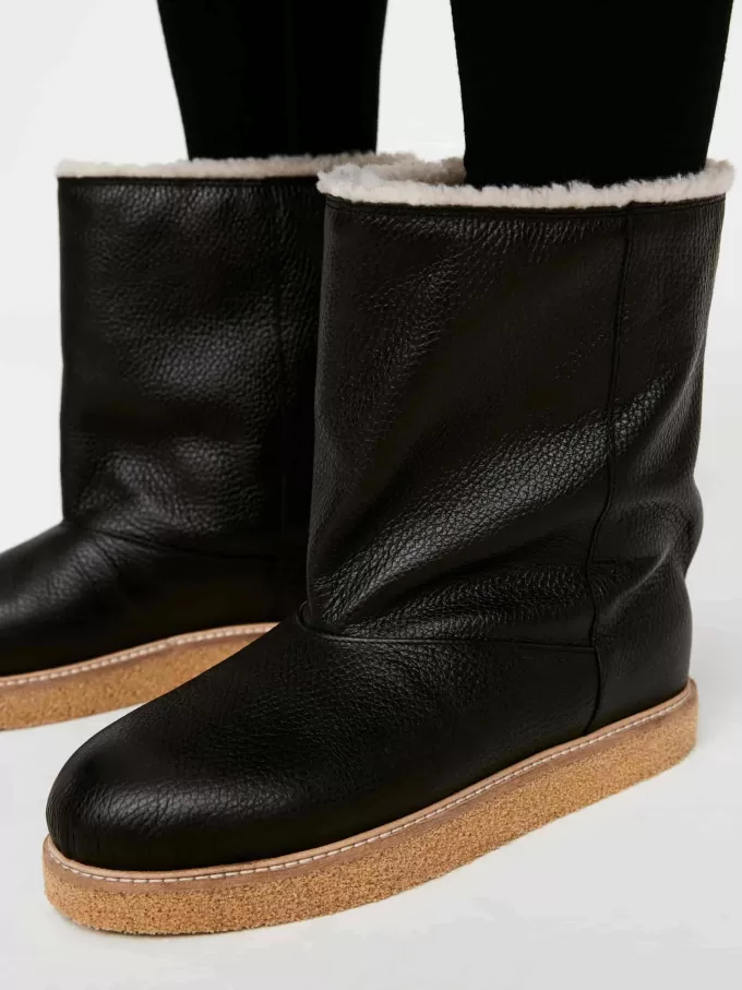 Lined Leather Boots Lined Leather Boots