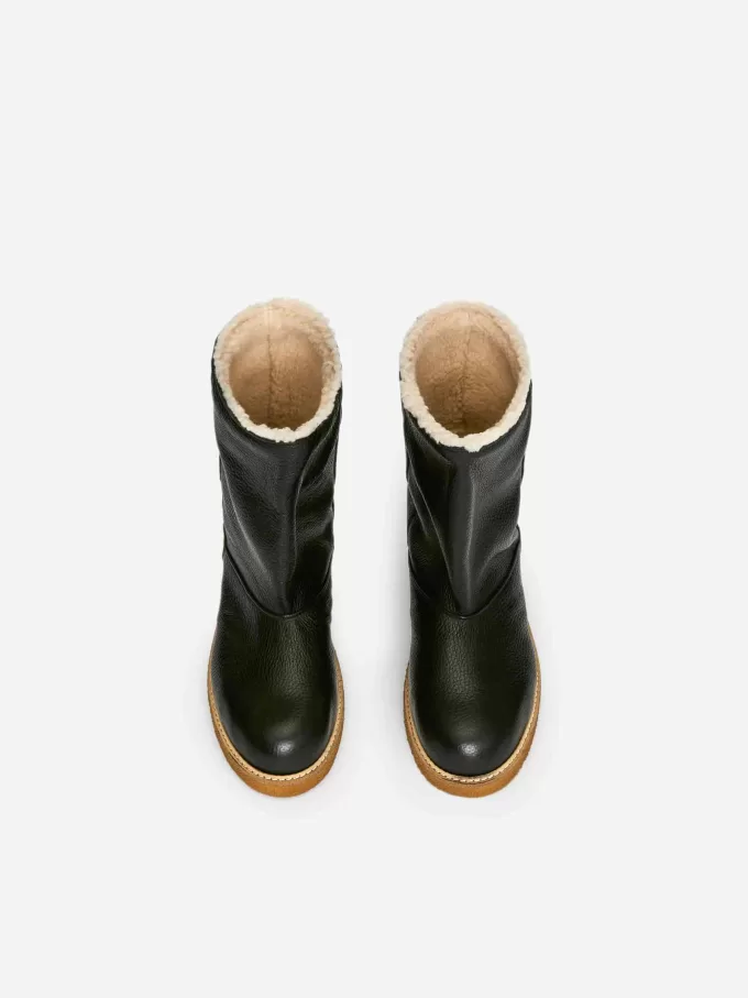 Lined Leather Boots Lined Leather Boots