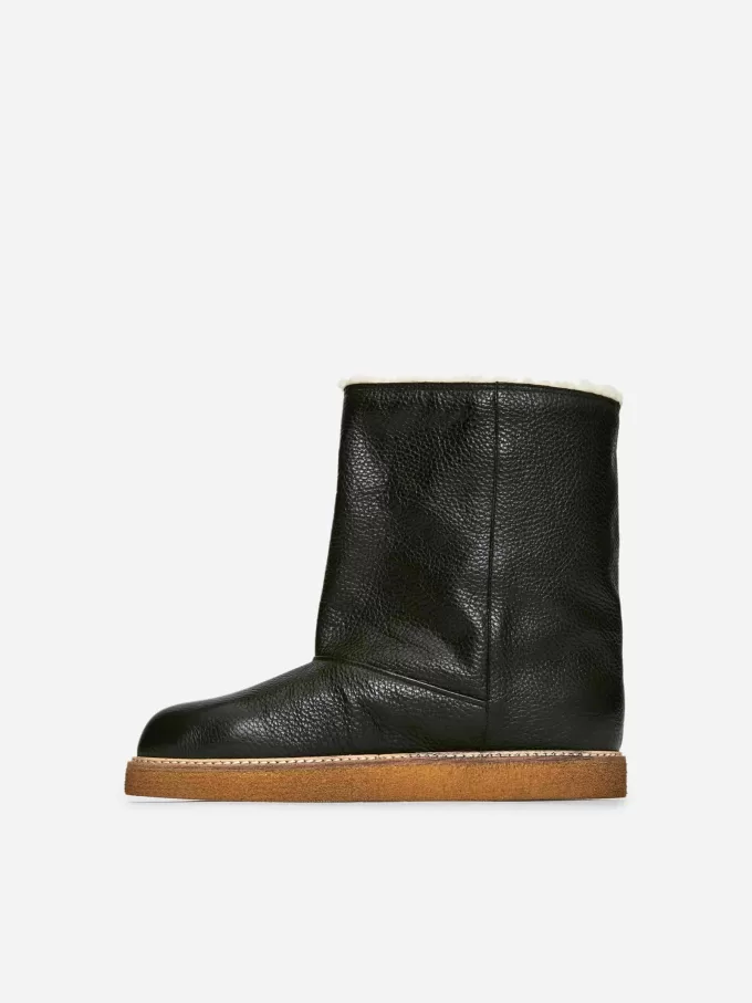 Lined Leather Boots Lined Leather Boots