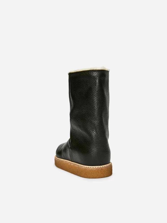 Lined Leather Boots Lined Leather Boots