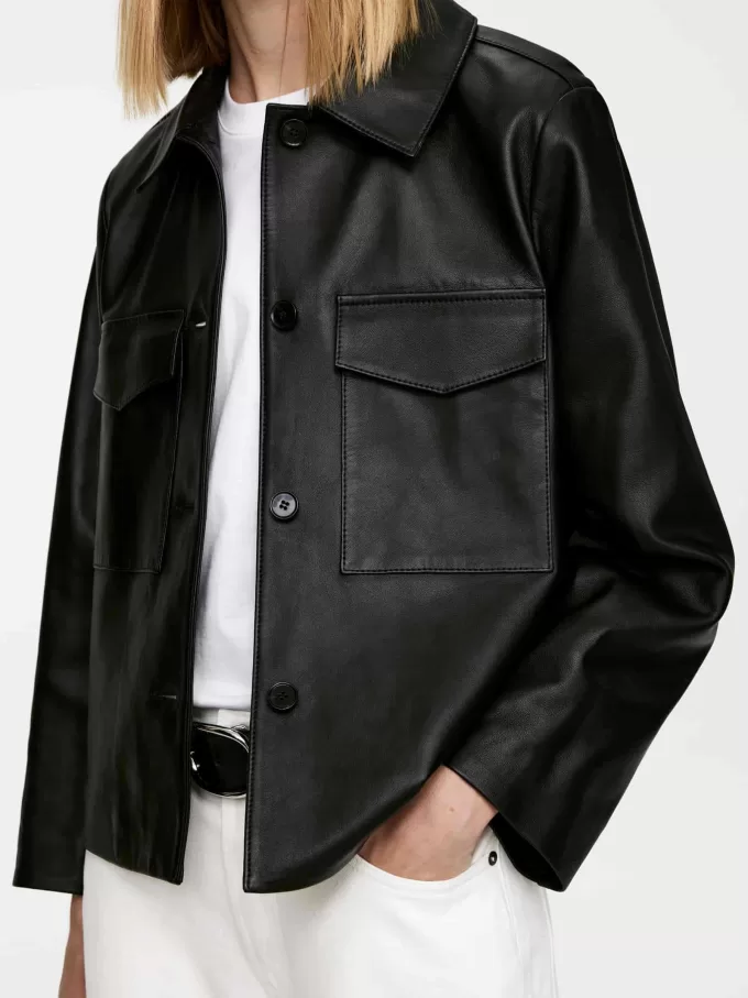 Lined Leather Jacket