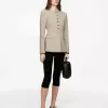 Linen-Blend Blazer