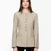 Linen-Blend Blazer