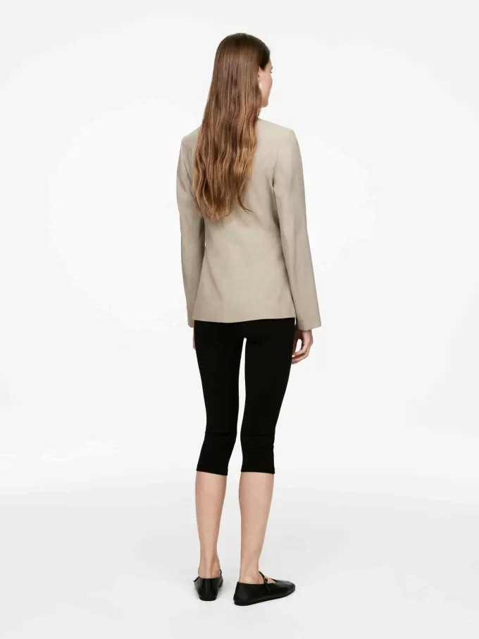 Linen-Blend Blazer