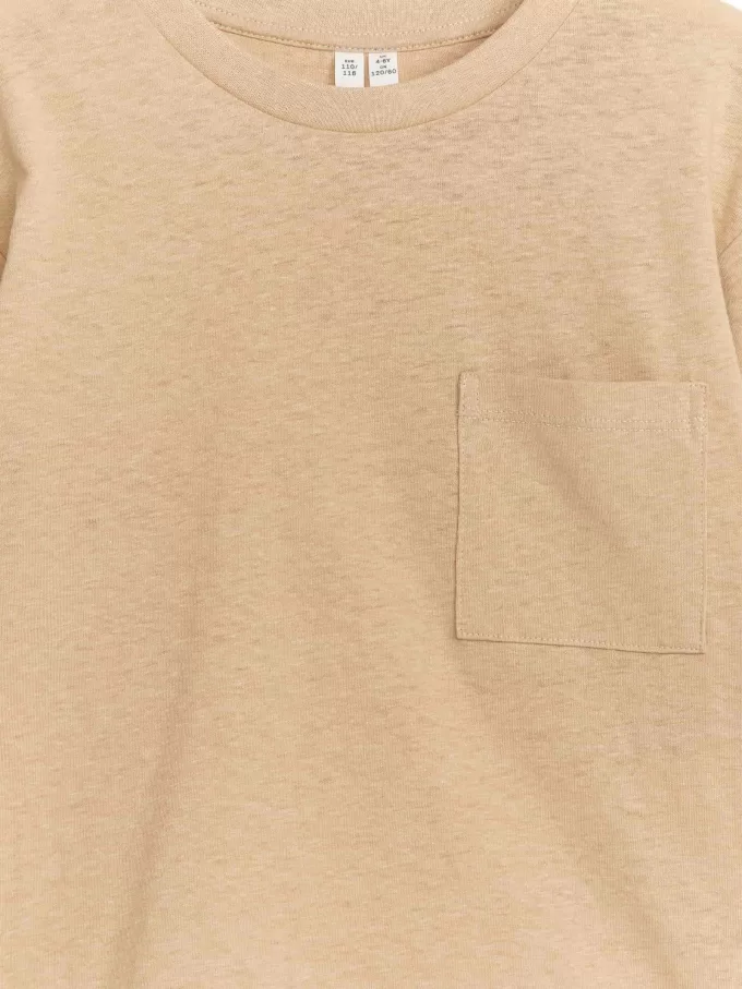 Linen-Blend Long Sleeve T-Shirt Linen-Blend Long Sleeve T-Shirt