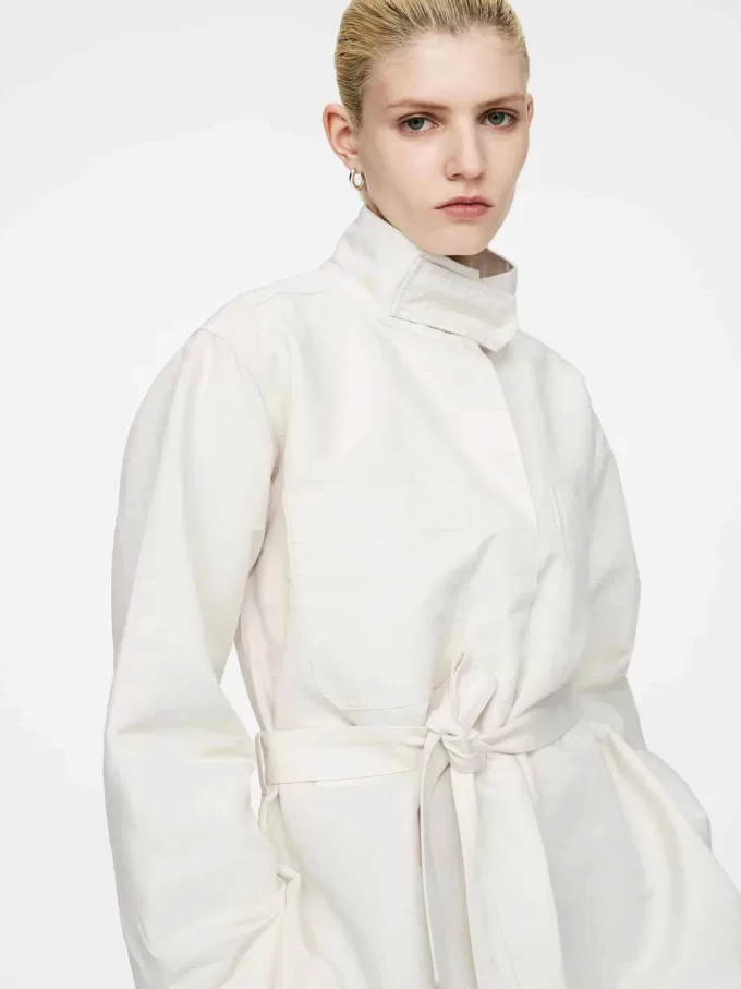 Linen Blend Pop-Over Shirt
