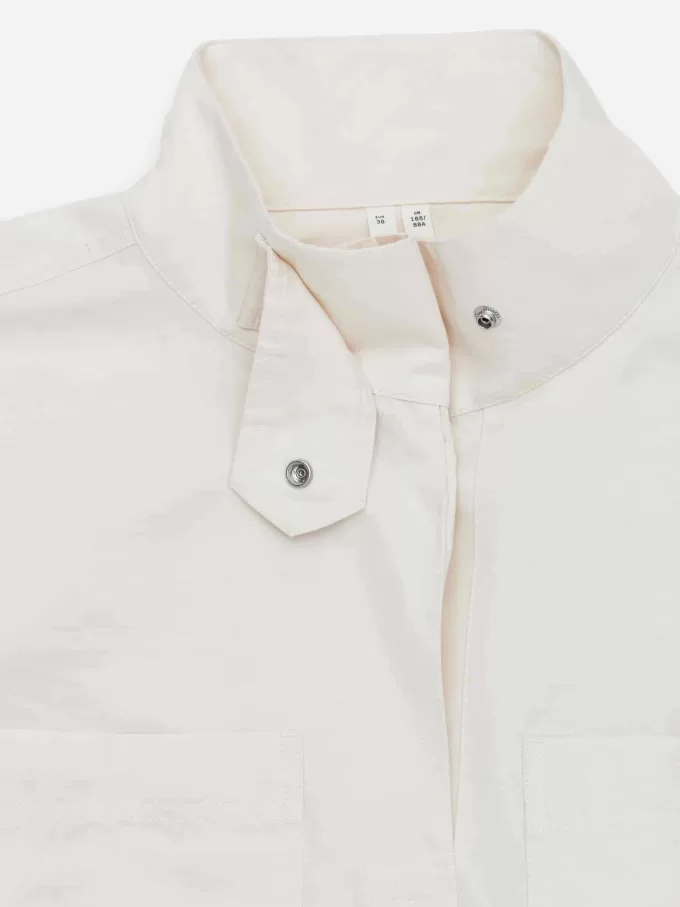 Linen Blend Pop-Over Shirt