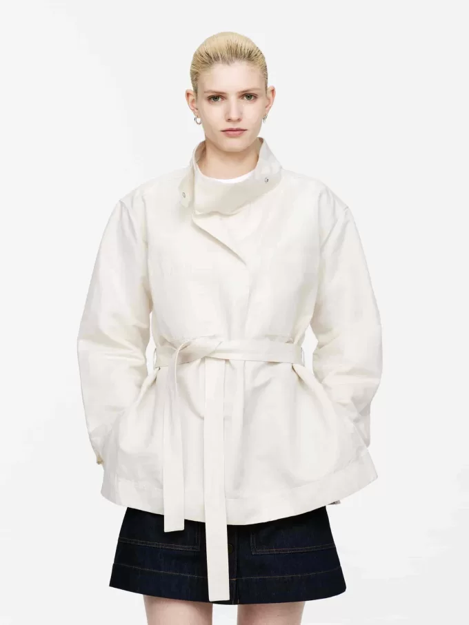 Linen Blend Pop-Over Shirt