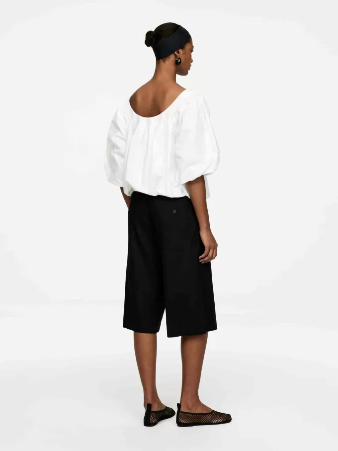 Linen-Blend Shorts
