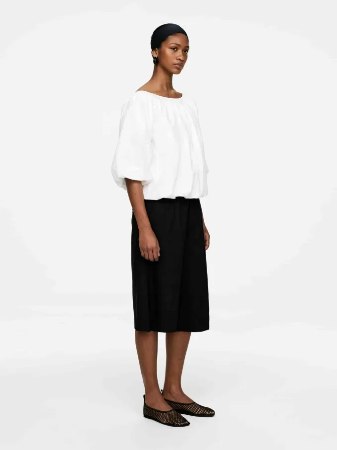 Linen-Blend Shorts