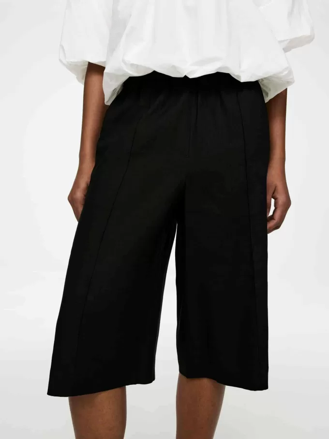 Linen-Blend Shorts