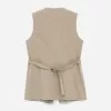 Linen-Blend Vest
