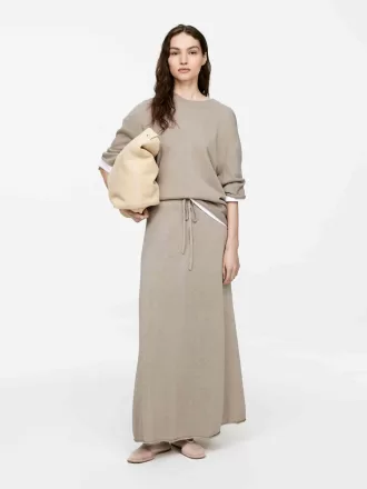 Linen-Cotton Blend Skirt