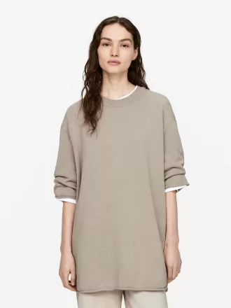 Linen-Cotton Blend T-Shirt
