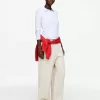 Linen Drawstring Trousers