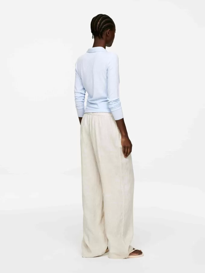 Linen Drawstring Trousers