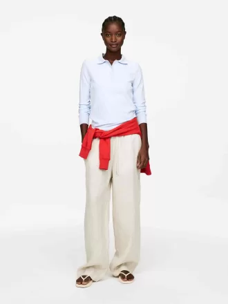 Linen Drawstring Trousers