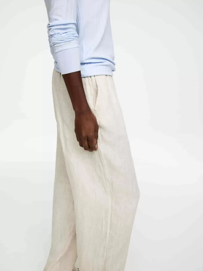 Linen Drawstring Trousers