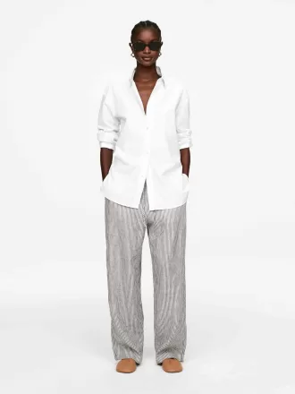 Linen Drawstring Trousers Linen Drawstring Trousers