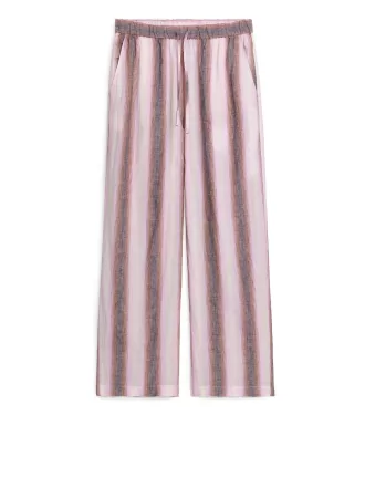 Linen Drawstring Trousers