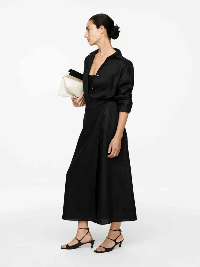 Linen Wrap Skirt