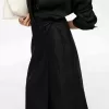 Linen Wrap Skirt