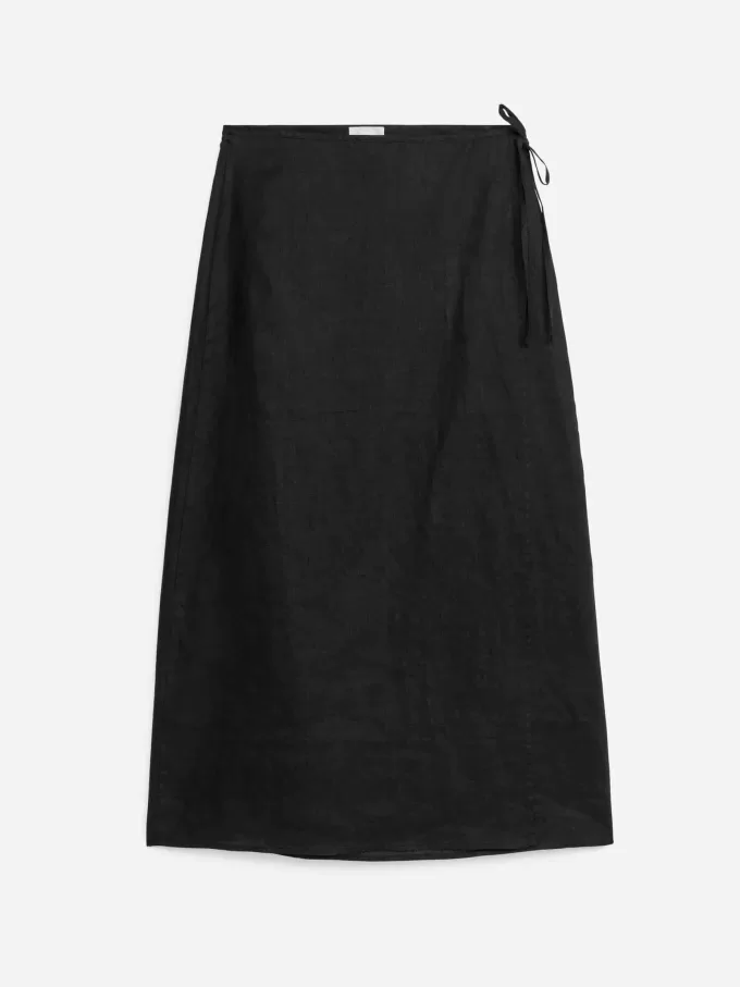 Linen Wrap Skirt