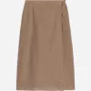 Linen Wrap Skirt