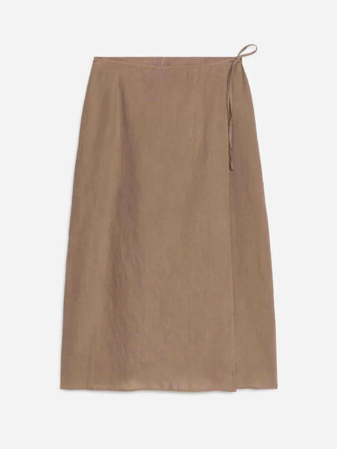 Linen Wrap Skirt