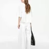 Loose-Fit Crêpe Top