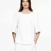 Loose-Fit Crêpe Top