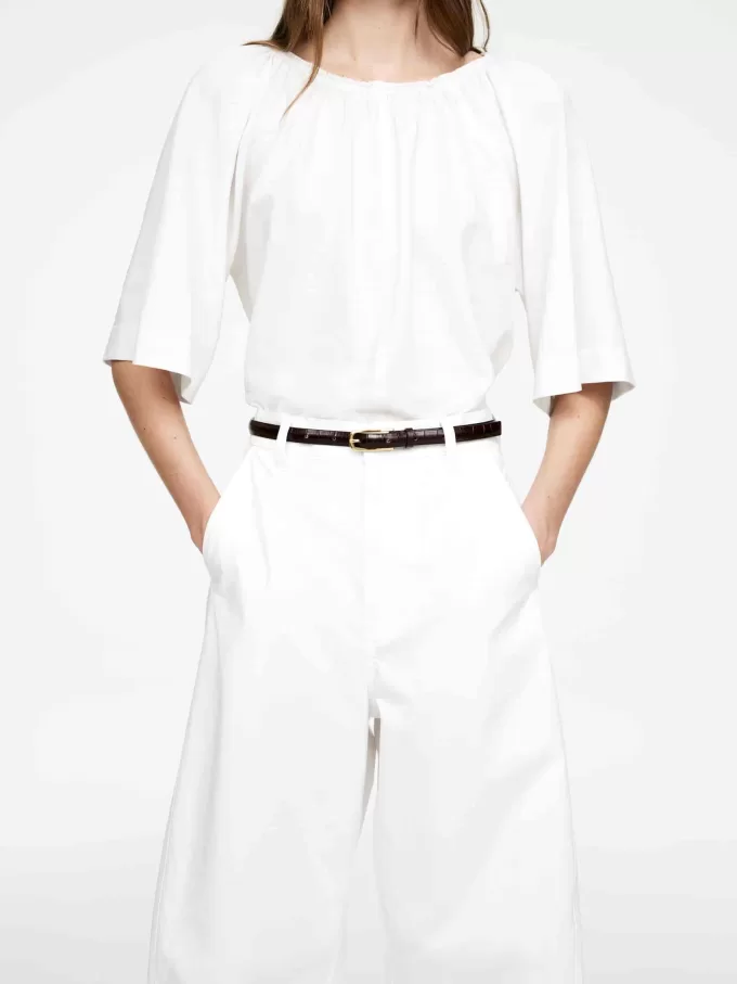 Loose-Fit Crêpe Top