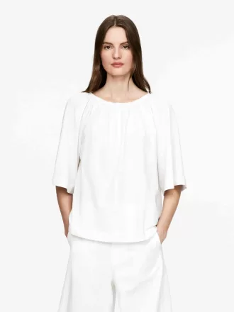 Loose-Fit Crêpe Top