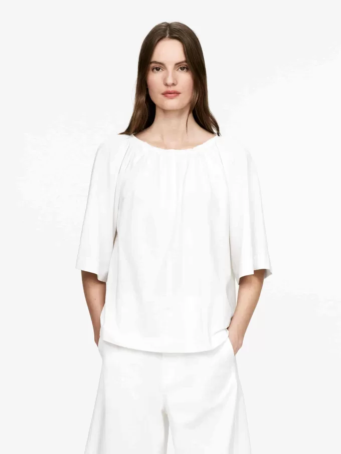 Loose-Fit Crêpe Top