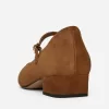 Mary Jane Suede Pumps