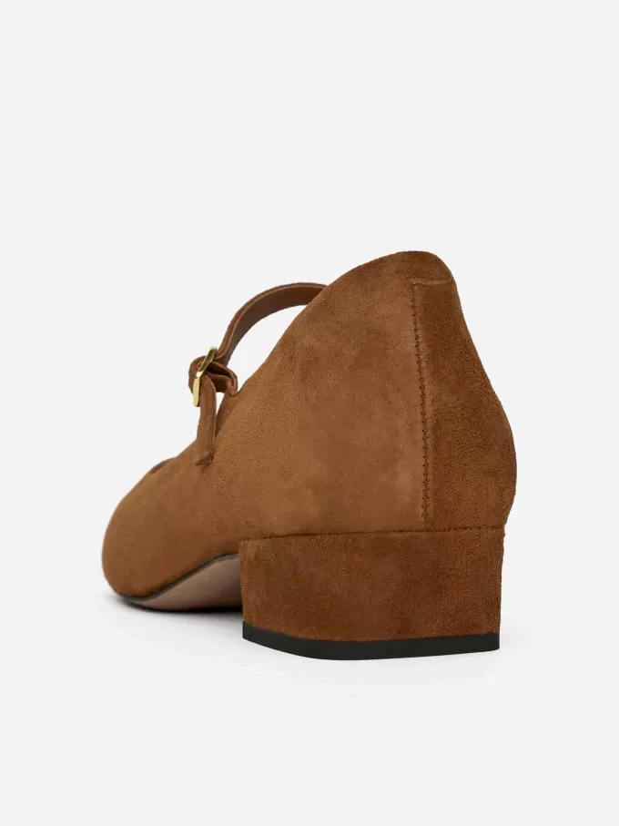 Mary Jane Suede Pumps