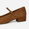 Mary Jane Suede Pumps