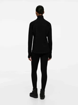Merino-Blend Rib Leggings